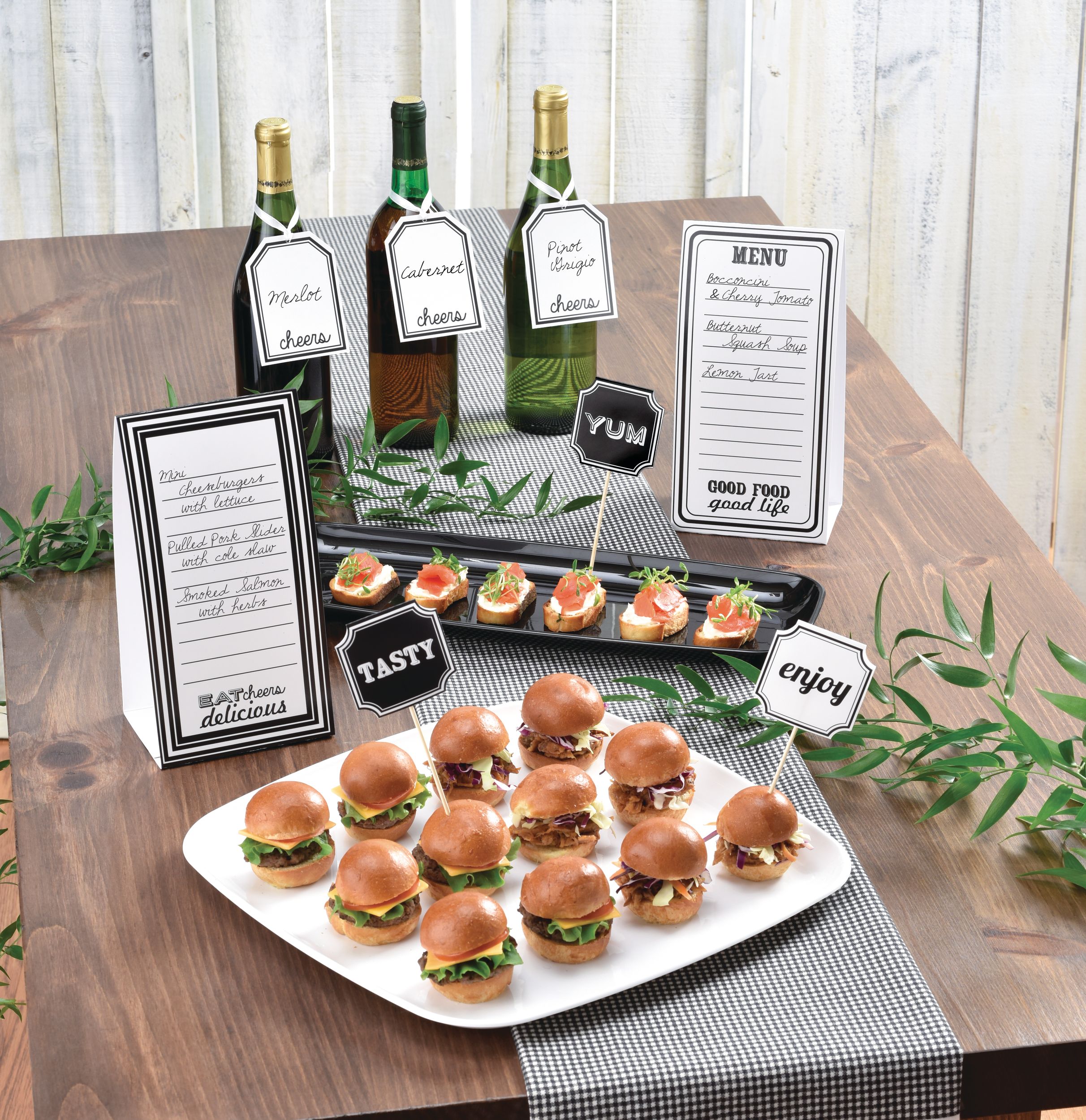 Eat & Enjoy Buffet Table Decorating Kit, 12-pc Composite_or_Mixed