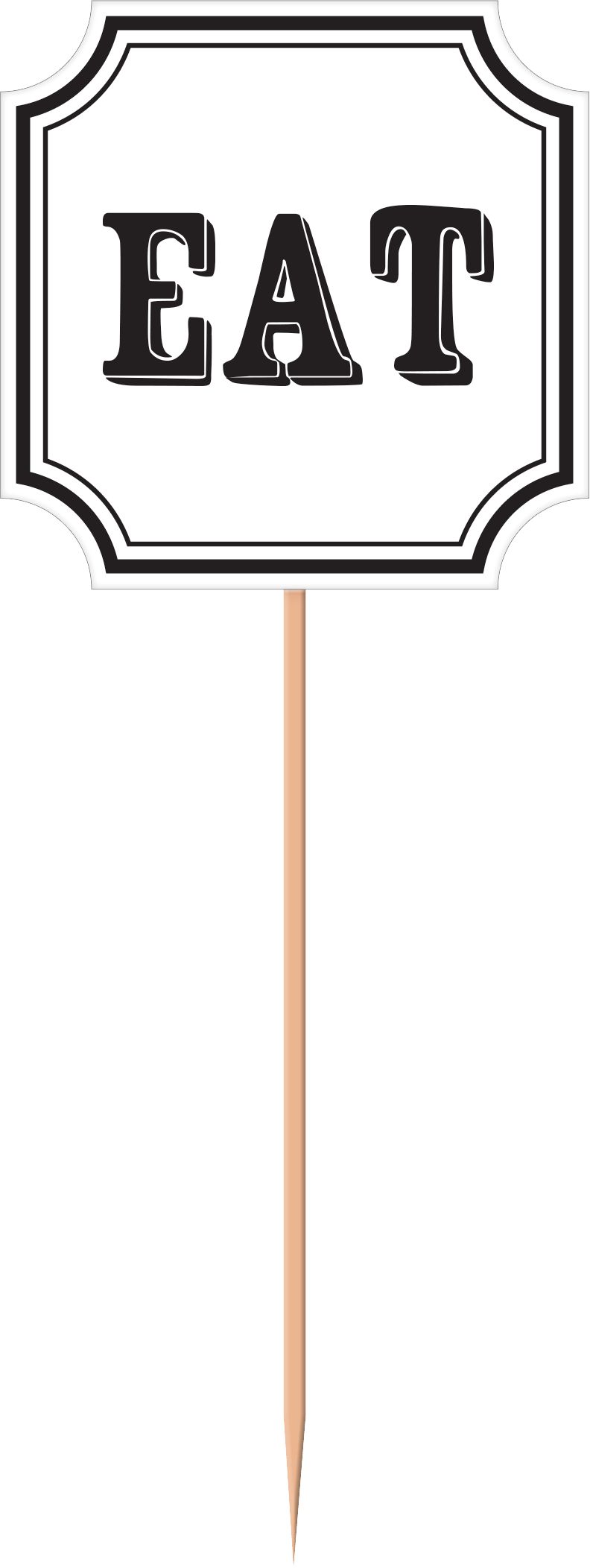 Eat & Enjoy Buffet Table Decorating Kit, 12-pc Front_Flat