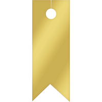 "It's Cocktail O'Clock" Bar Cart Decorating Kit, Gold/White, 9.5-in, 12-pk, for Bachelorette/Bridal Shower Front_Flat