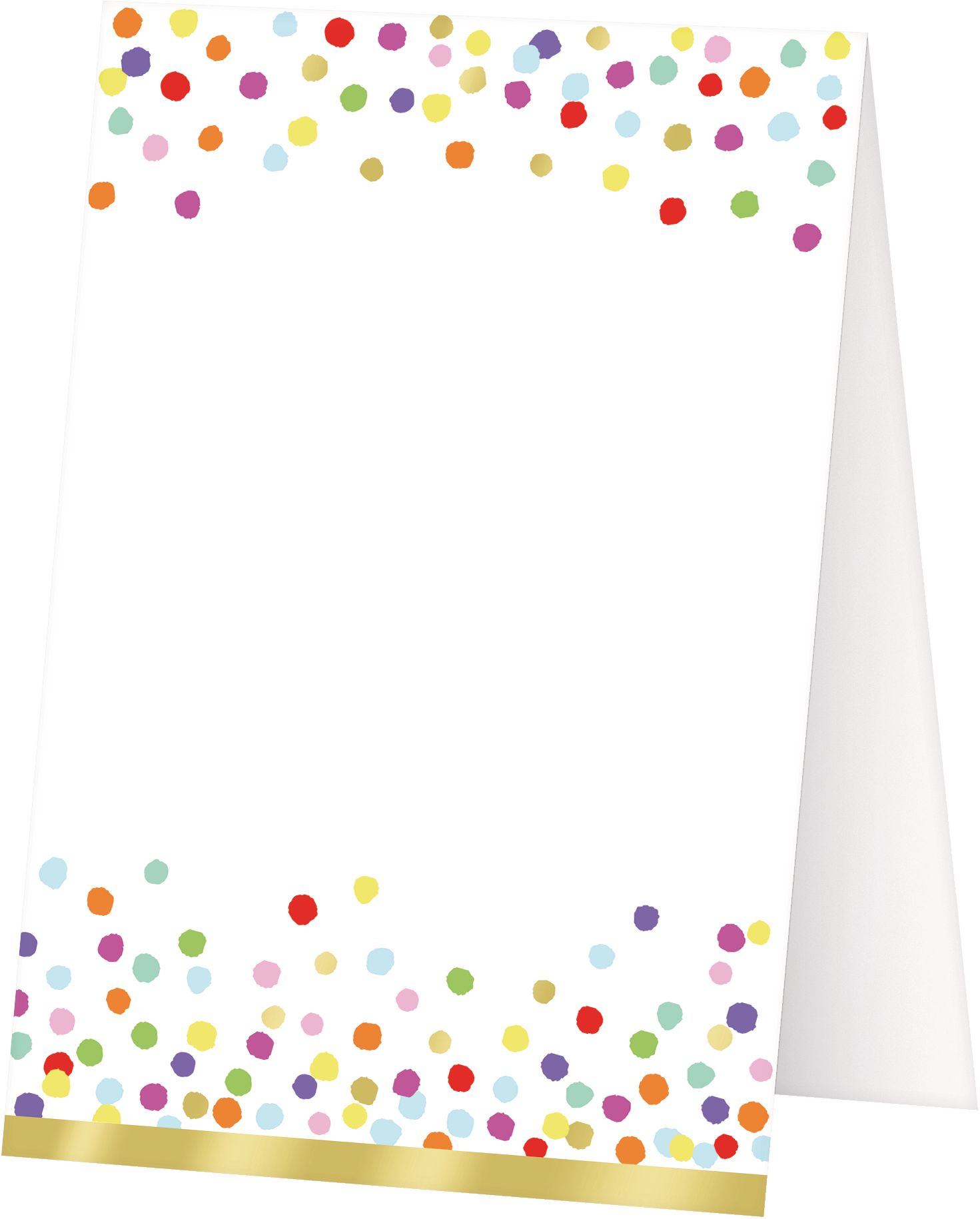 Rainbow Confetti Buffet Decorating Kit, 16-pc Front_Angled_Left