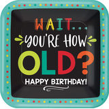 Over the Hill Dessert Plates, 8-pk Overhead_Flat