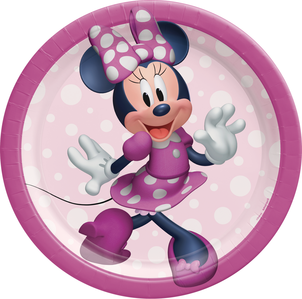 Disney Minnie Mouse Forever Small Round Disposable Dessert Paper