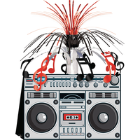 80s Boom Box Cascade Centerpiece Front_Flat