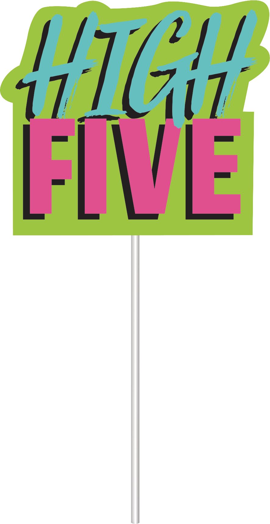 Awesome 80s Plastic Scene Setter Background Decoration with Photo Booth Props, White/Multi-Coloured, 65-in, 14-pk, for Halloween/Retro/Vintage Party Front_Flat