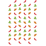 Fiesta String Decorations, 6-pc Front_Flat