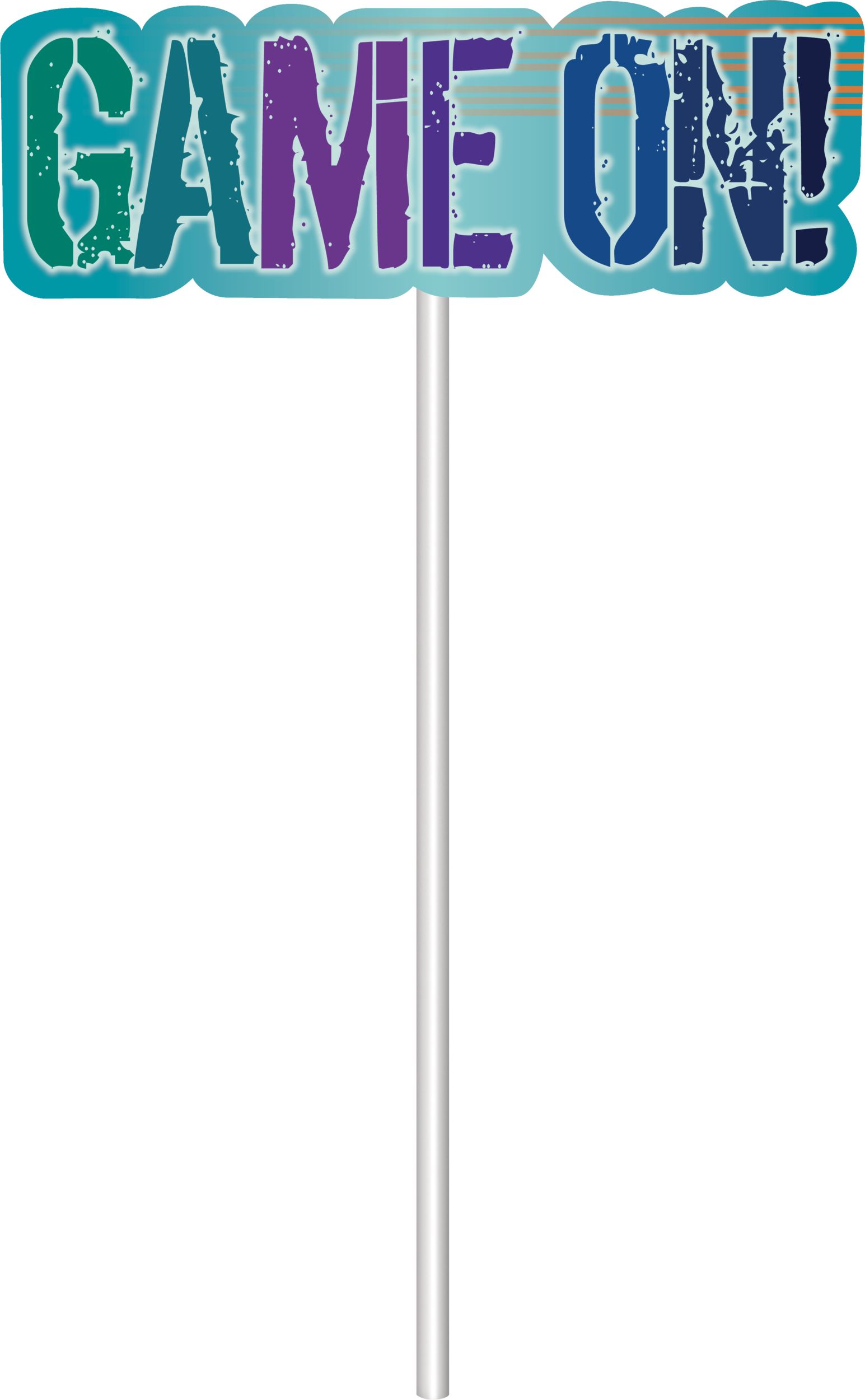 "Birthday Baller" Baseball/Football/Basketball/Soccer Cake Treat Toppers, Multi-Coloured, 12-pk, for Sports Party Front_Flat