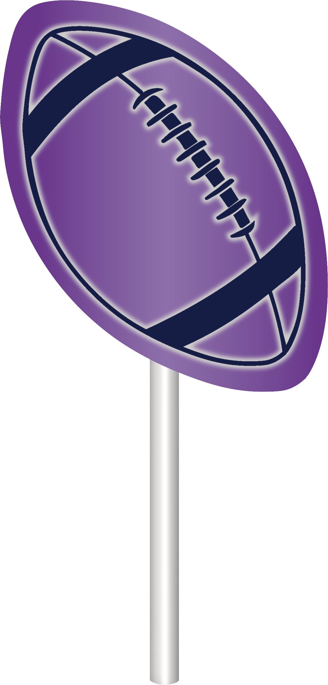 "Birthday Baller" Baseball/Football/Basketball/Soccer Cake Treat Toppers, Multi-Coloured, 12-pk, for Sports Party Front_Flat