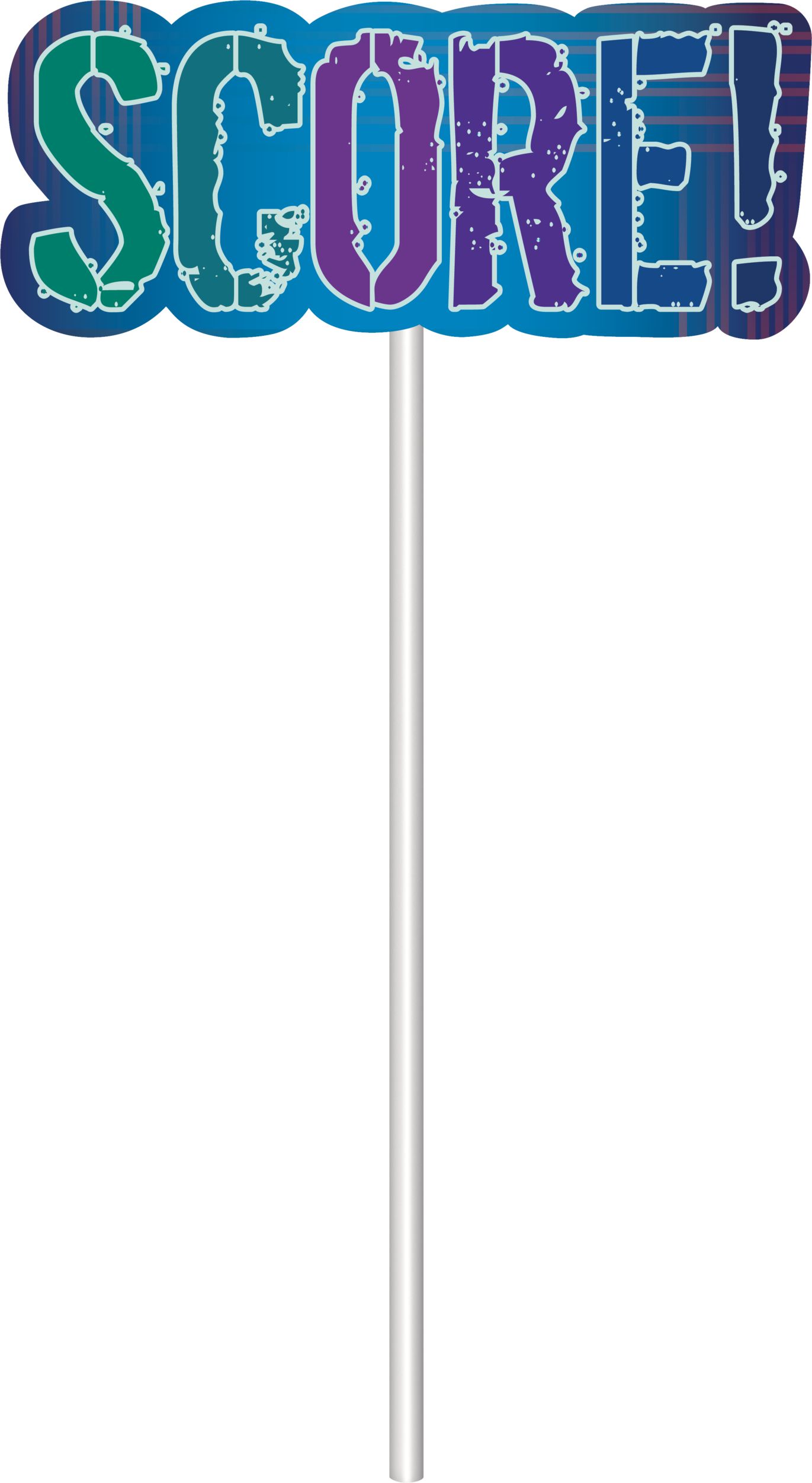 "Birthday Baller" Baseball/Football/Basketball/Soccer Cake Treat Toppers, Multi-Coloured, 12-pk, for Sports Party Front_Flat