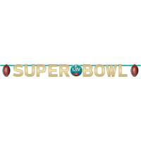 Super Bowl Letter Banners, 2-pc Front_Flat