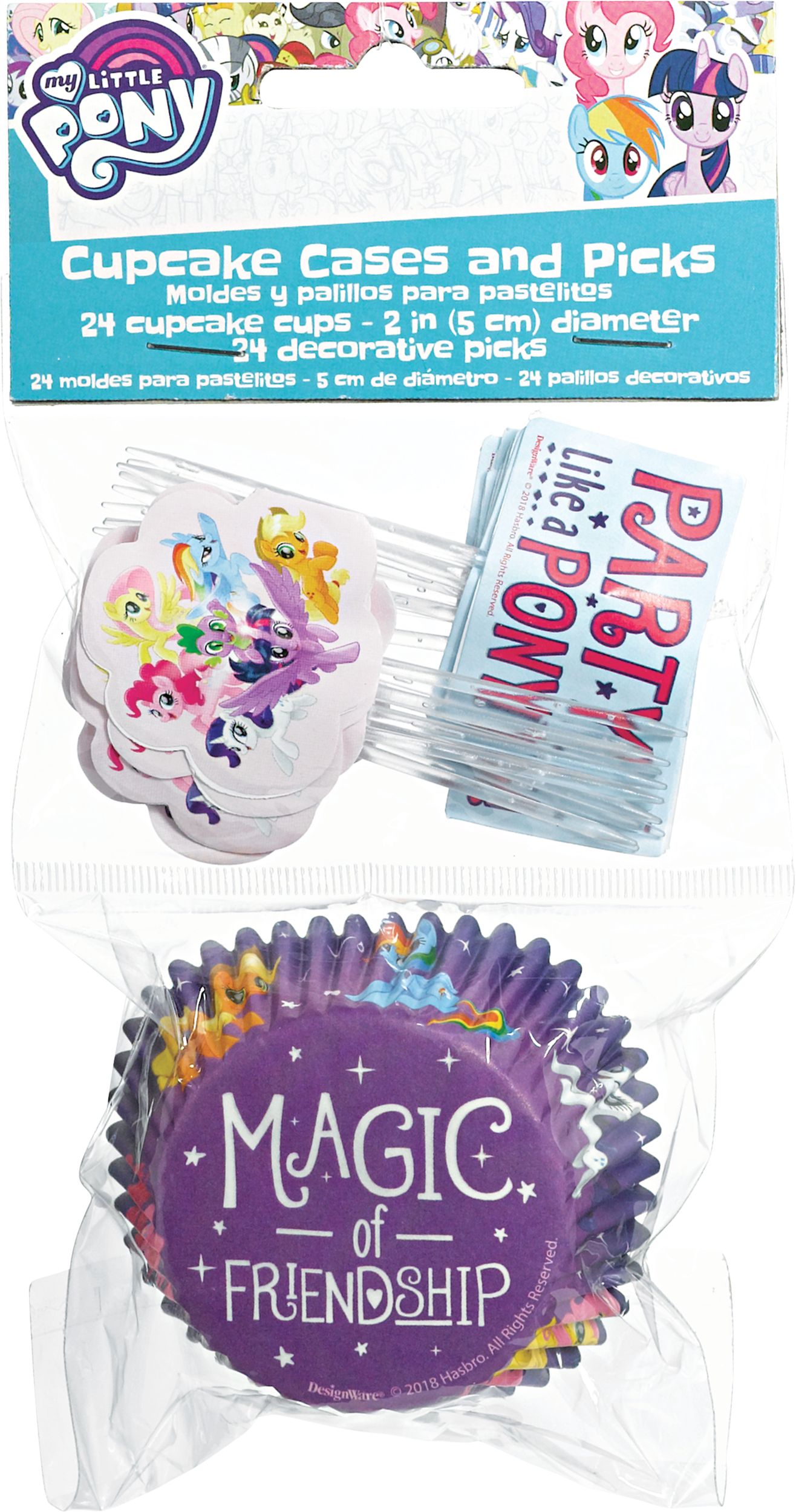 My Little Pony Birthday Cupcake Decorating Kit, 48-pc Front_Flat