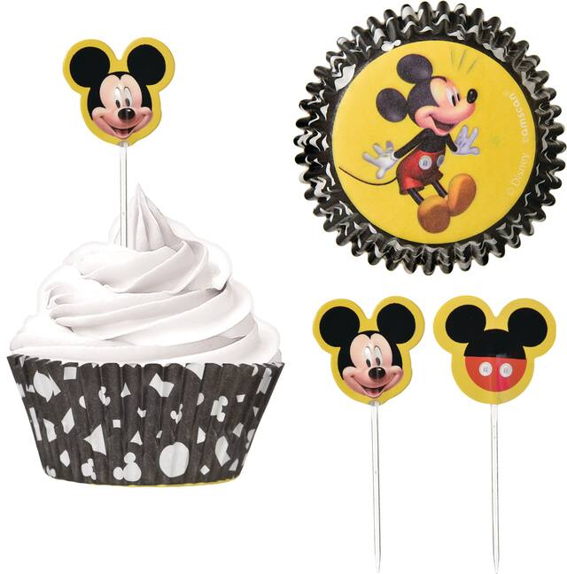 Disney Mickey Mouse Forever Birthday Party Cupcake Decorating Kit, 48-pc Composite_or_Mixed