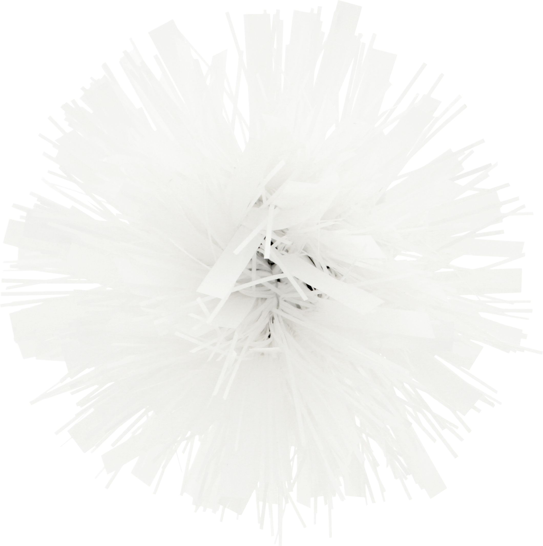 Gift Wrapping Tinsel Bow, White, 5-in, for Graduation/Birthday/Wedding/Christmas Overhead_Flat