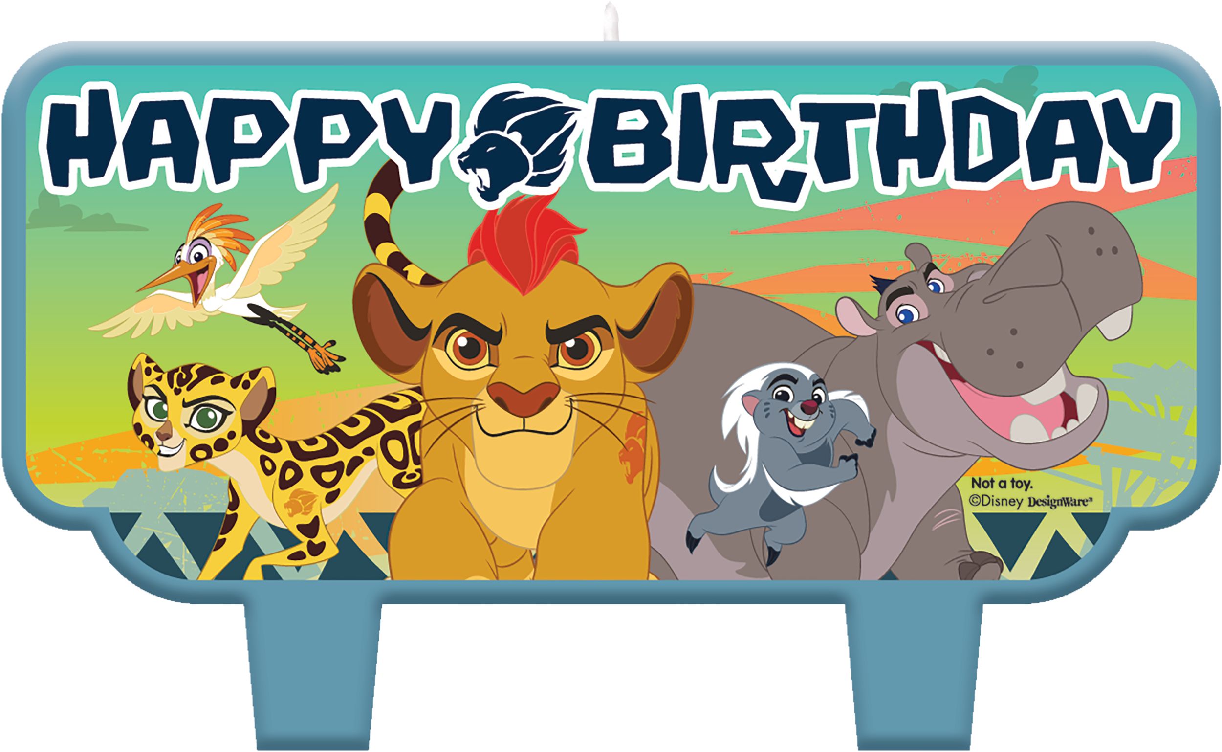 Disney Lion Guard Birthday Candles, 4-pc Front_Flat