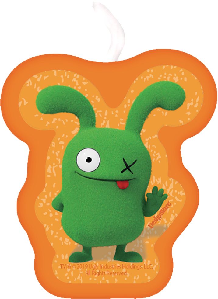 Ugly Dolls "Happy Birthday" Wax Candle Set, Multi-Coloured, 4.5-in, 4-pk, for Birthday Party Front_Flat