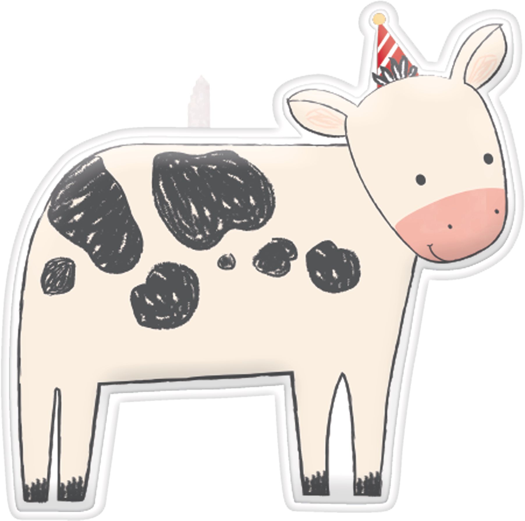 Friendly Farm Animal Shaped Birthday Candles, 4-pc Front_Flat