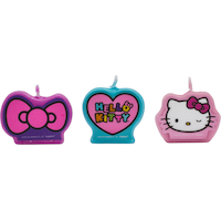 Hello Kitty Rainbow Birthday Candles, 4-pc Front_Flat