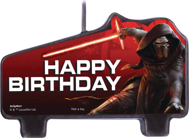 Star Wars Episode VII The Force Awakens Birthday Candles, 4-pc Front_Flat