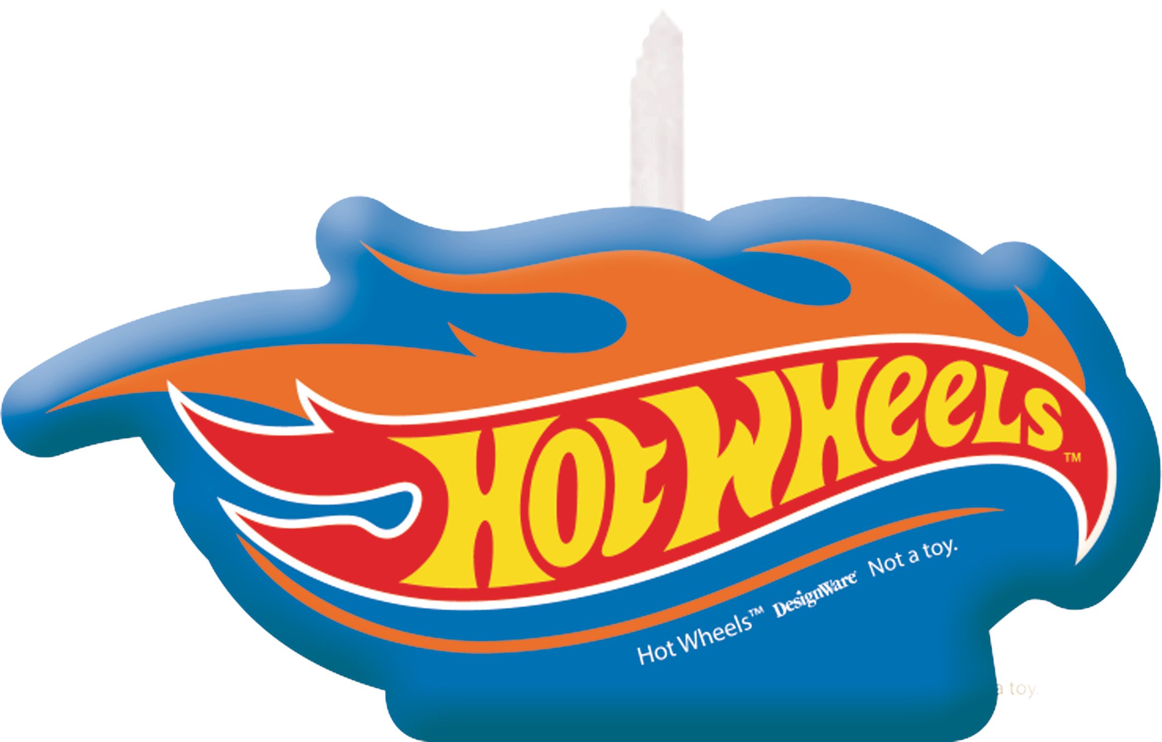 Mattel Hot Wheels "Happy Birthday" Wax Candle Set, Blue/Red, 2.25-in, 4-pk, for Birthday Party Front_Flat