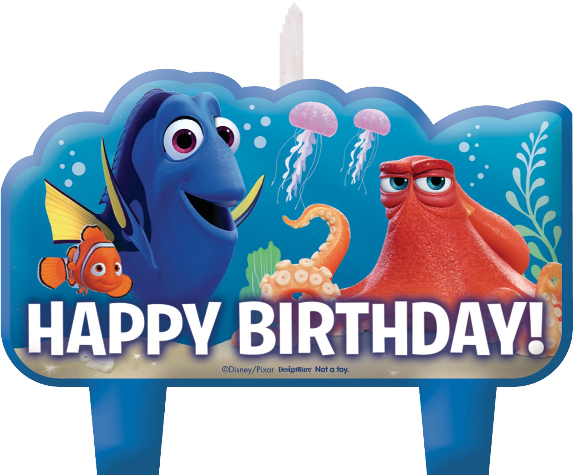 Disney Finding Dory Birthday Candles, 4-pc Front_Flat