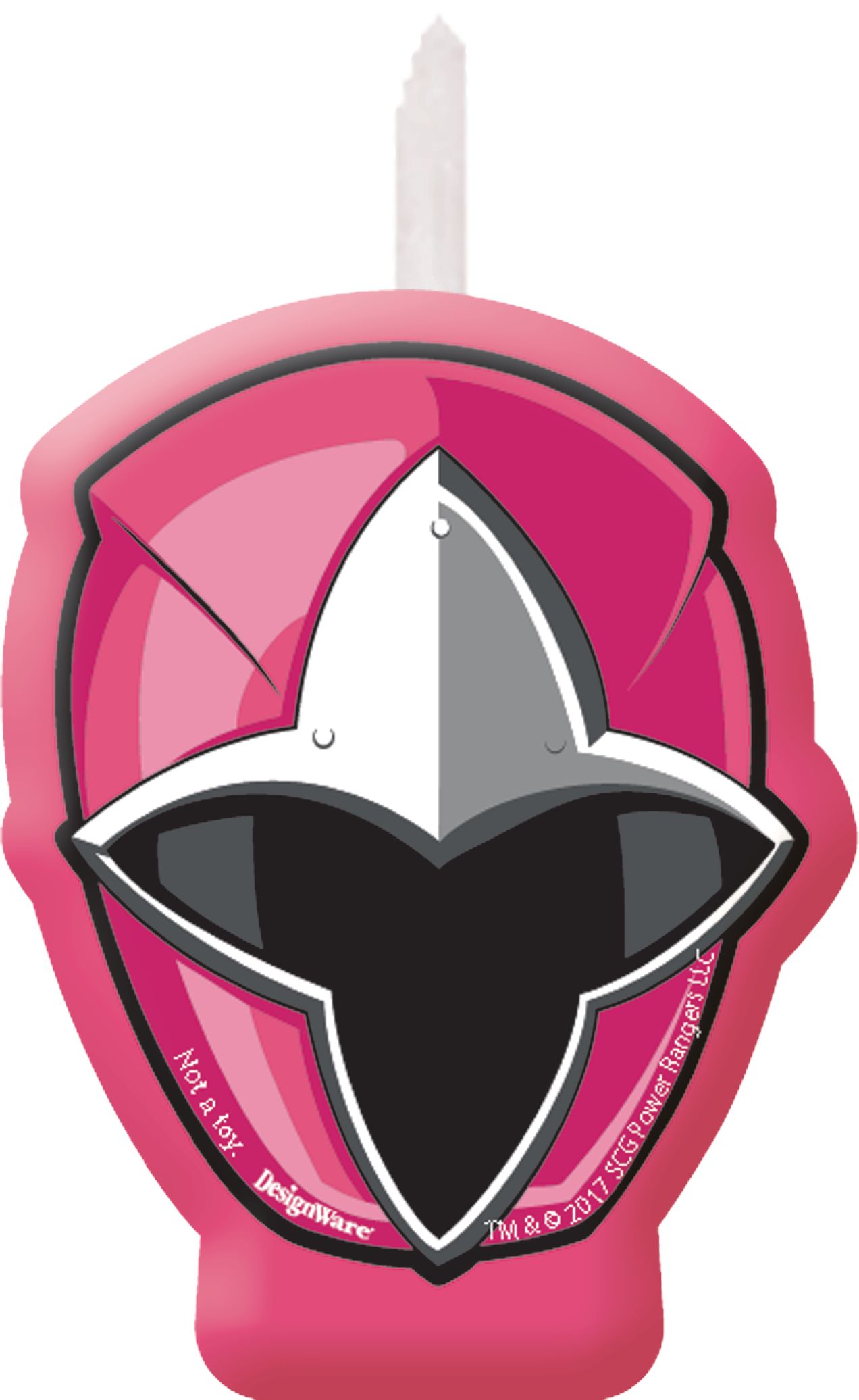 Power Rangers Ninja Steel Birthday Candles, Blue/Pink/Red/Yellow, 4-pc Front_Flat