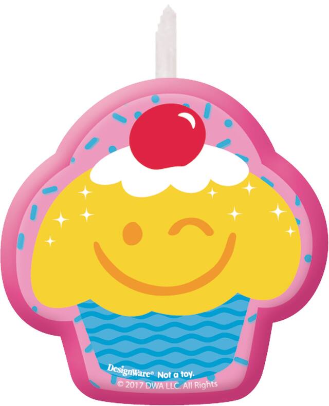 Bougies d'anniversaire Trolls, paq. 4 Front_Flat