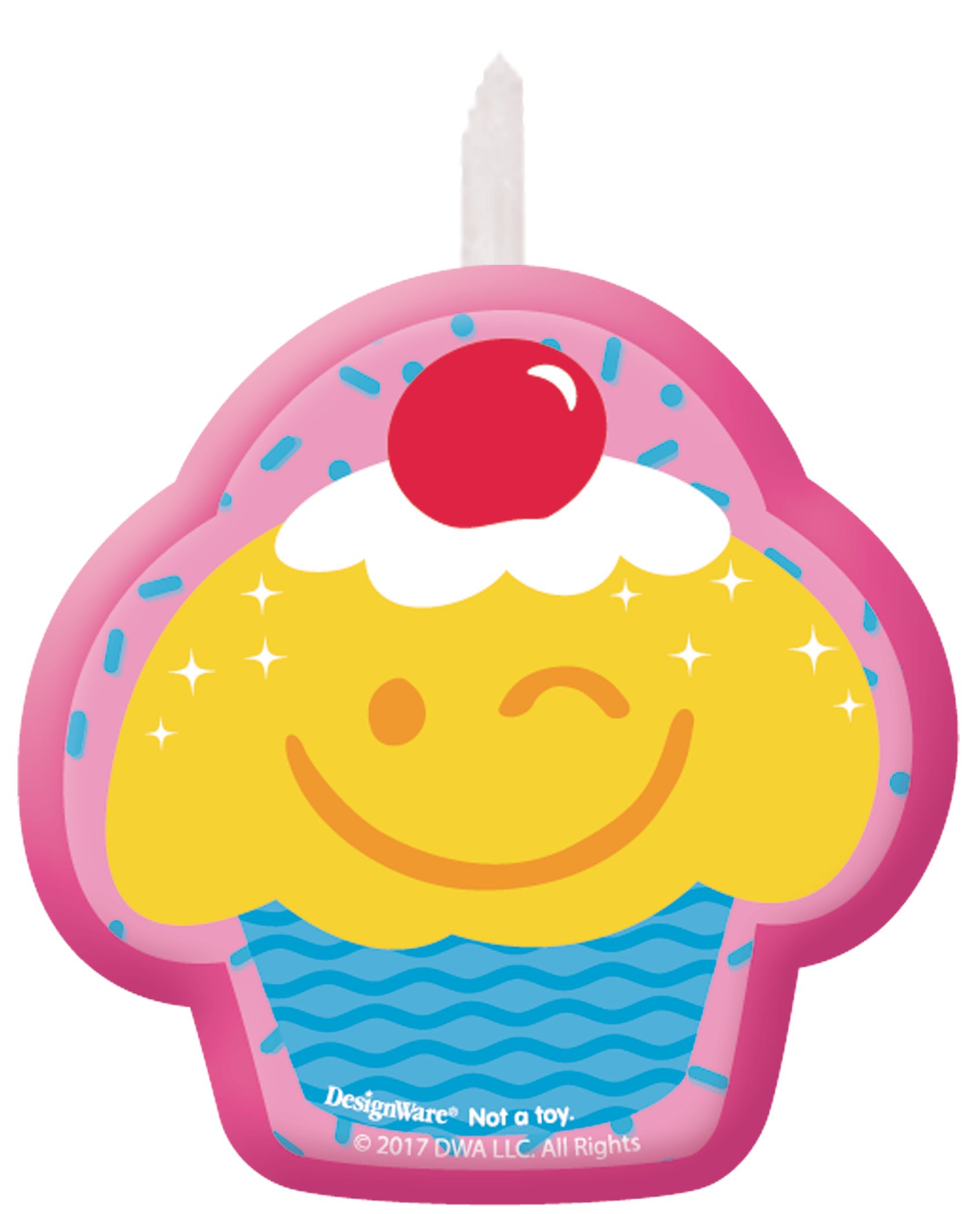 Bougies d'anniversaire Trolls, paq. 4 Front_Flat