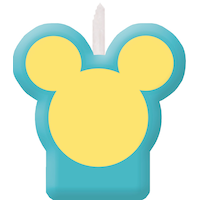 Disney Mickey Mouse 1st Birthday Candles, 4-pc Front_Flat