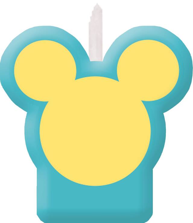 Disney Mickey Mouse 1st Birthday Candles, 4-pc Front_Flat