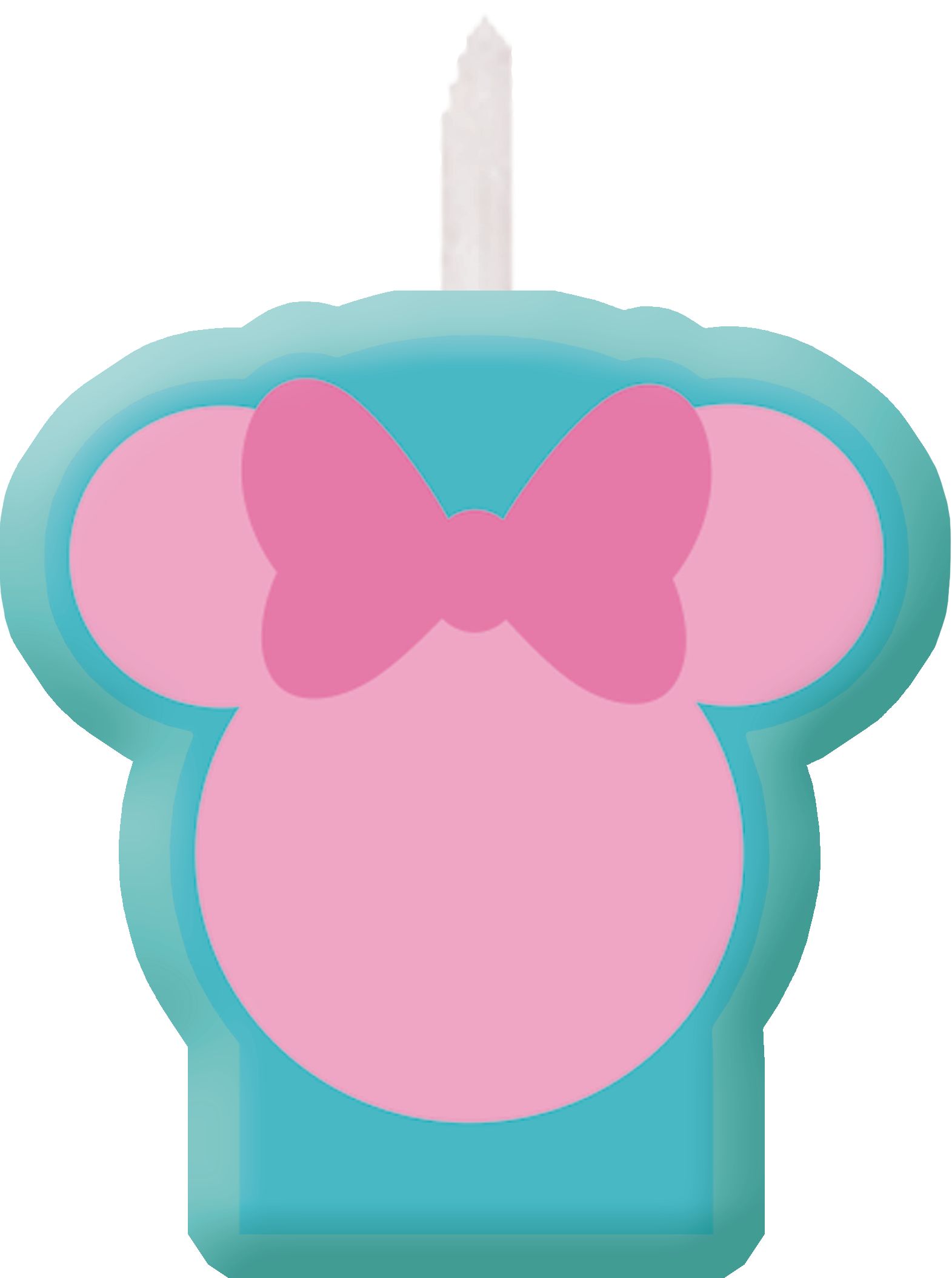 Disney Minnie Mouse 1st Birthday Candles, 4-pc Front_Flat