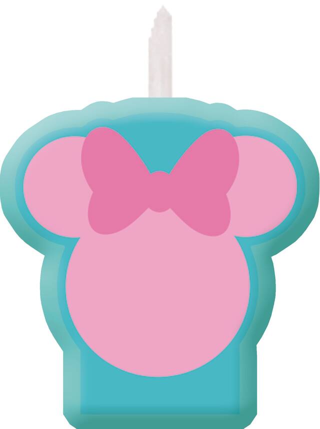 Disney Minnie Mouse 1st Birthday Candles, 4-pc Front_Flat