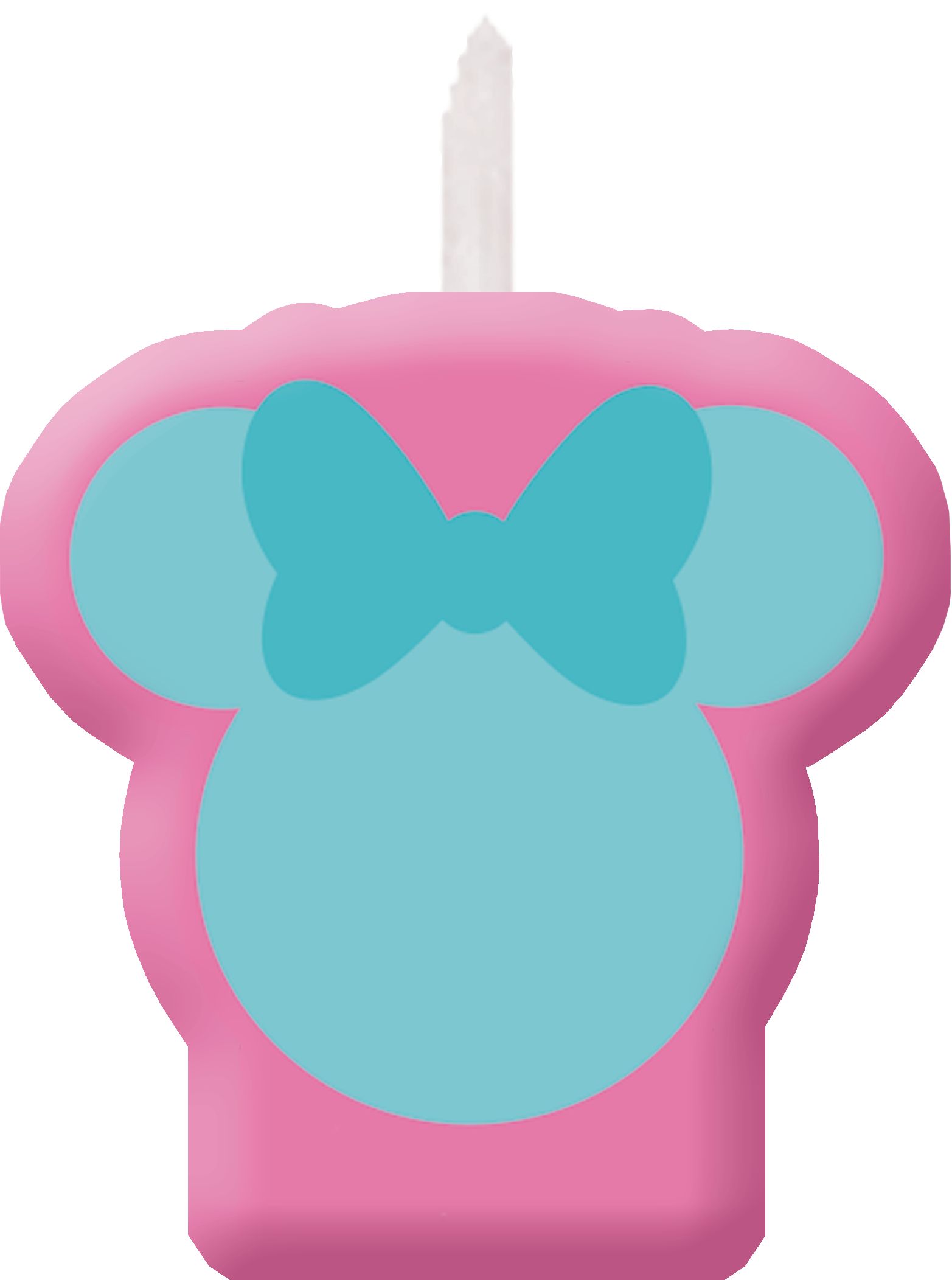 Disney Minnie Mouse 1st Birthday Candles, 4-pc Front_Flat