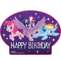 Bougie d'anniversaire Mon petit poney Front_Flat