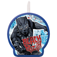 Bougie d'anniversaire Panthère noire Front_Flat