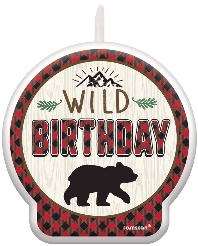 Little Lumberjack Birthday Candle Front_Flat