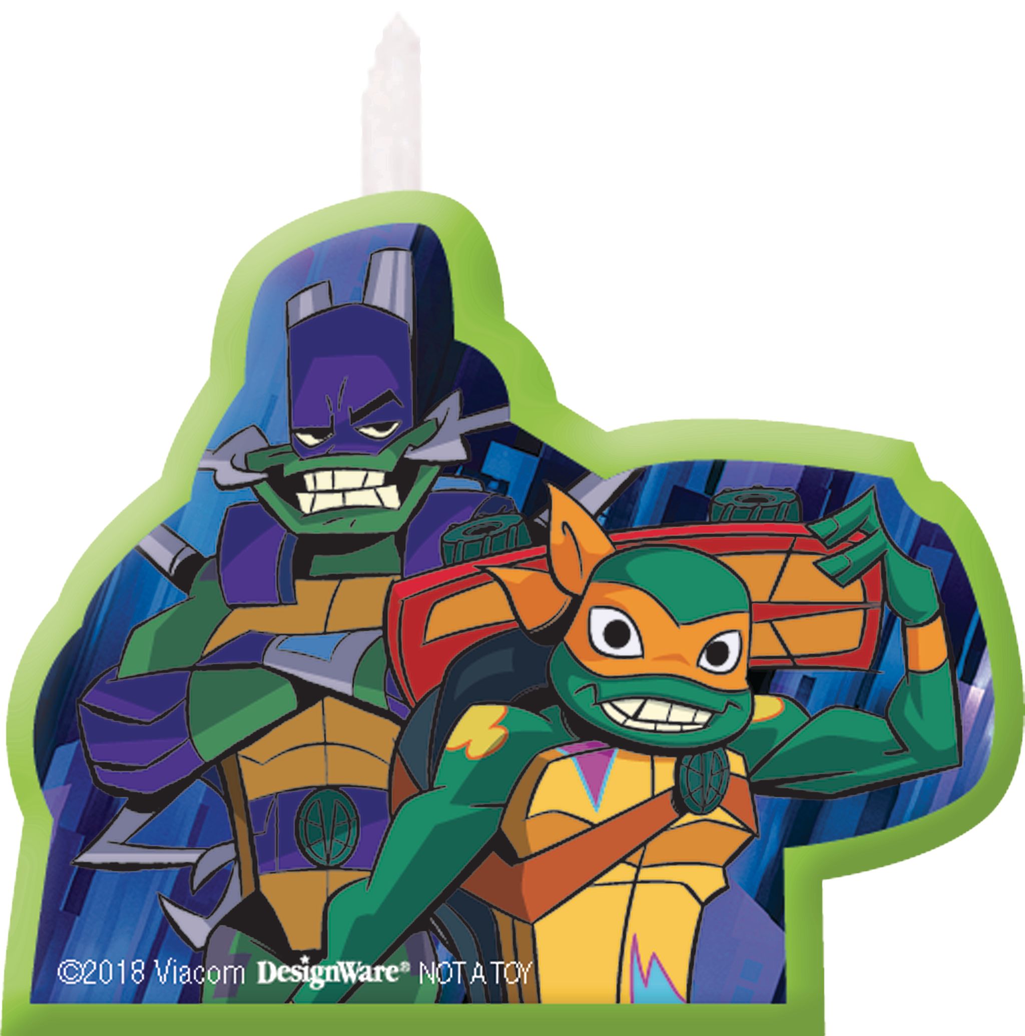 Rise of the Teenage Mutant Ninja Turtles Birthday Candles, 4-pk Front_Flat