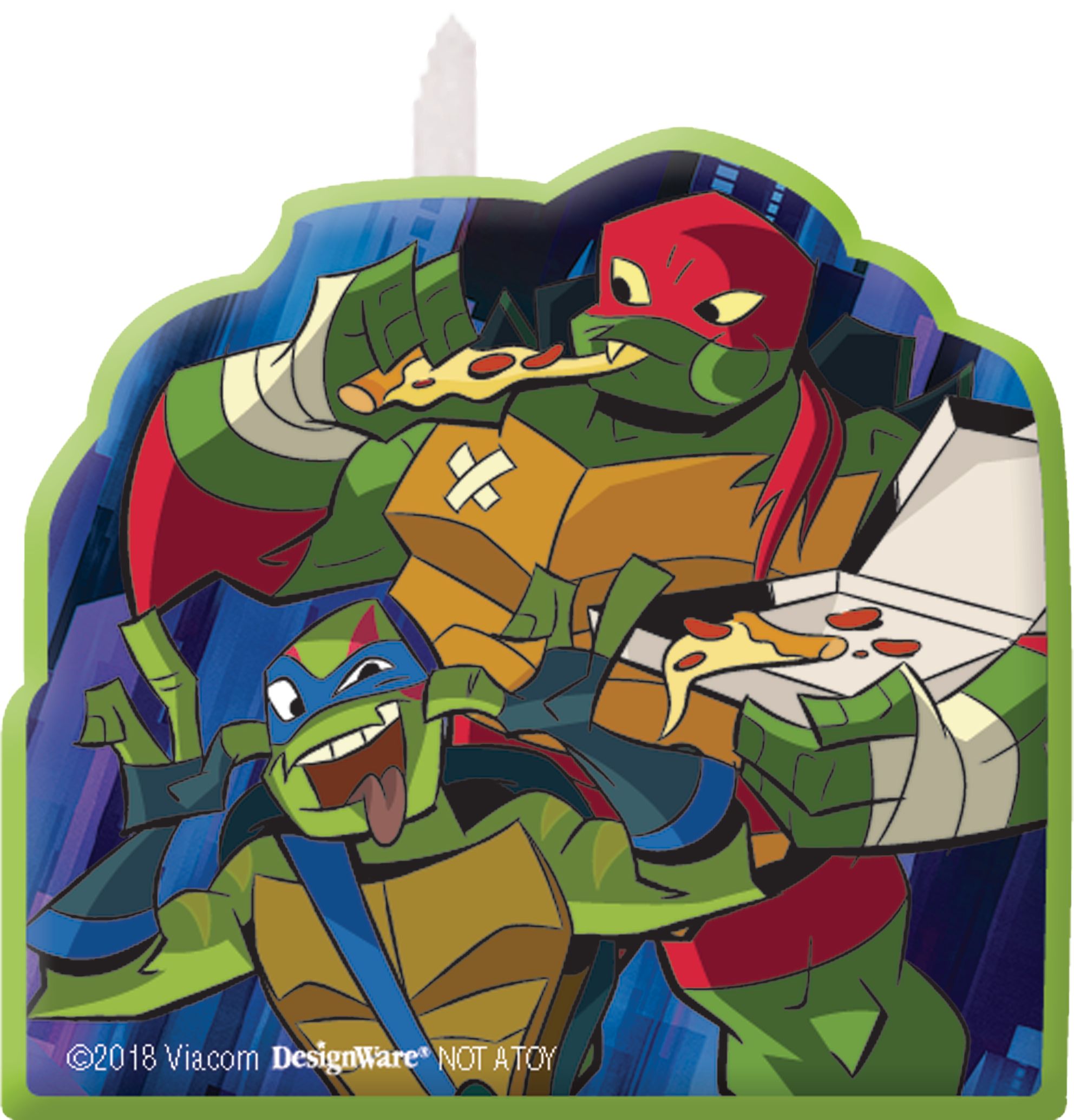 Rise of the Teenage Mutant Ninja Turtles Birthday Candles, 4-pk Front_Flat