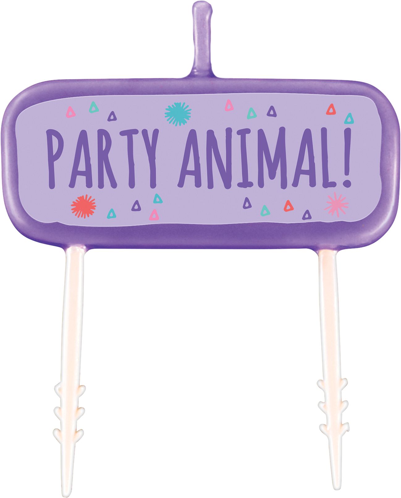 Llama Fun Birthday Candles, 4-pk Front_Flat