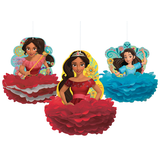 Elena of Avalor Honeycomb Decorations, 3-pc