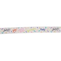 "Good Times" Hanging Crepe Paper Streamer Decoration, Multi-Coloured, 81-ft, for Birthday Party Front_Flat