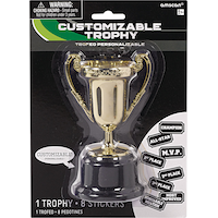 Trophée or à personnaliser