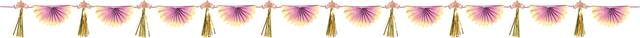 Disney Once Upon a Time Birthday Party Tassel Garland Decoration Front_Flat
