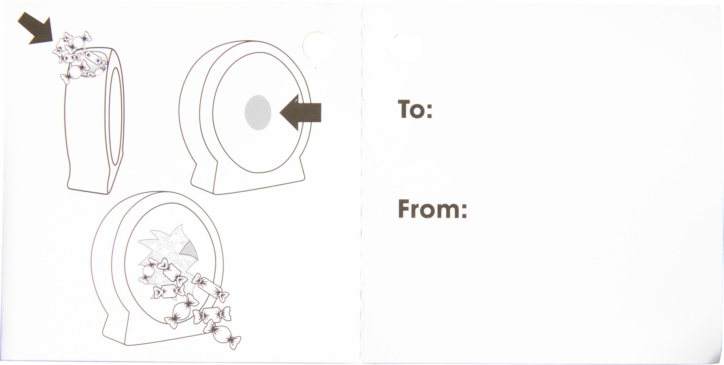 Minnie Mouse Pinata Favour Container Front_Flat