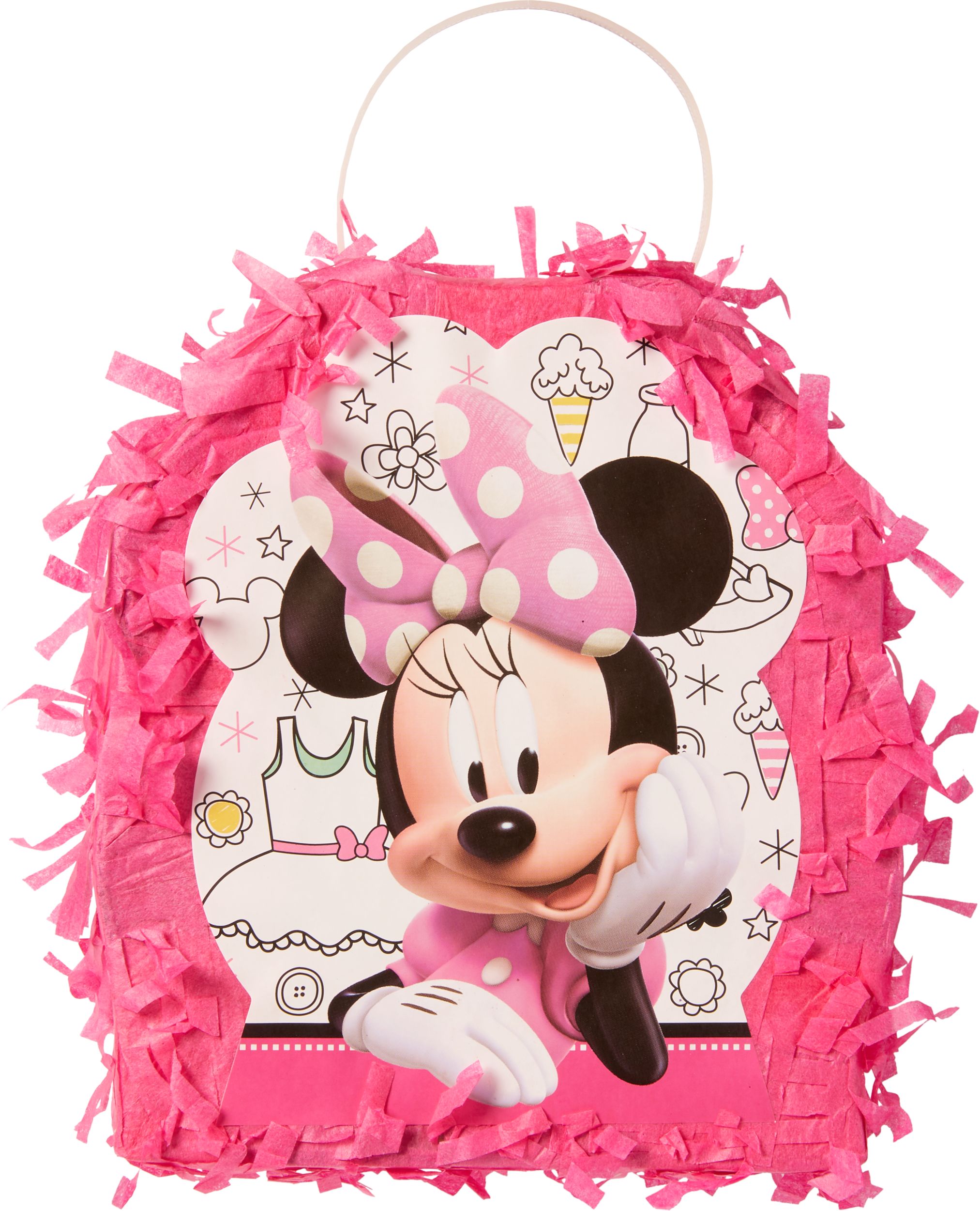 Minnie Mouse Pinata Favour Container Front_Flat