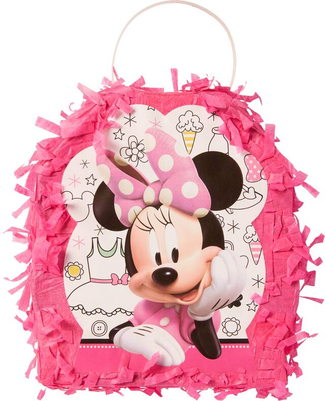 Minnie Mouse Pinata Favour Container Front_Flat