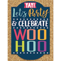 Glitter Gold Sign of the Times Easel Sign Front_Flat