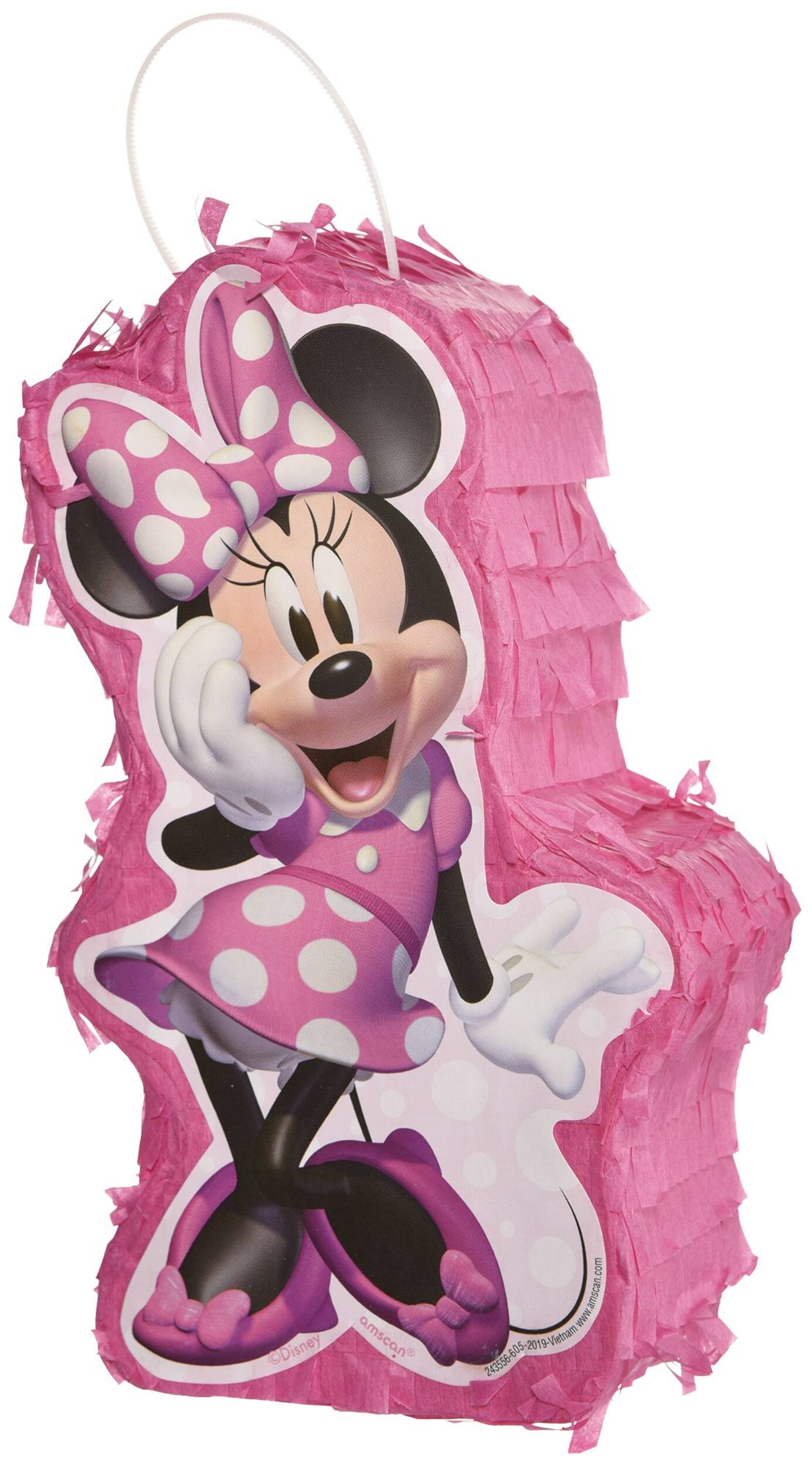 Mini-décoration pinata pour fête d'anniversaire Minnie Mouse Forever Front_Angled_Left