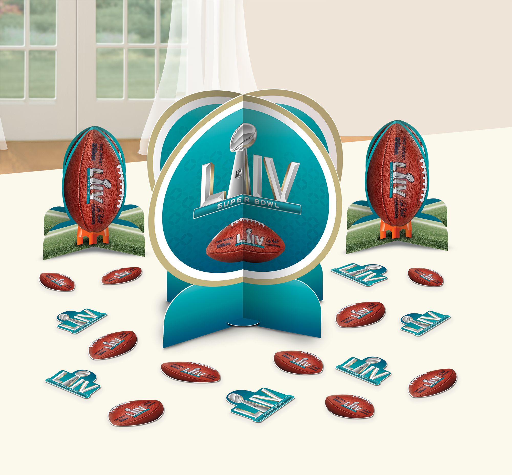 Kit de décoration de table Super Bowl, paq. 23 Composite_or_Mixed