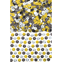 Confettis à paillettes noir, or et argent Composite_or_Mixed