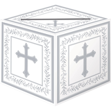 First Communion Card Box Holder Front_Angled_Right