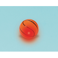 Light-Up Bounce Basketball Toy Favour, Orange, for Birthday/Sports/Party Favour